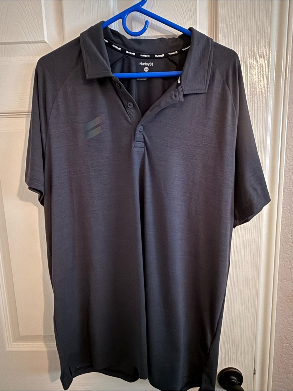 Hurley Men’s Short-Sleeve Polo - Charcoal Gray